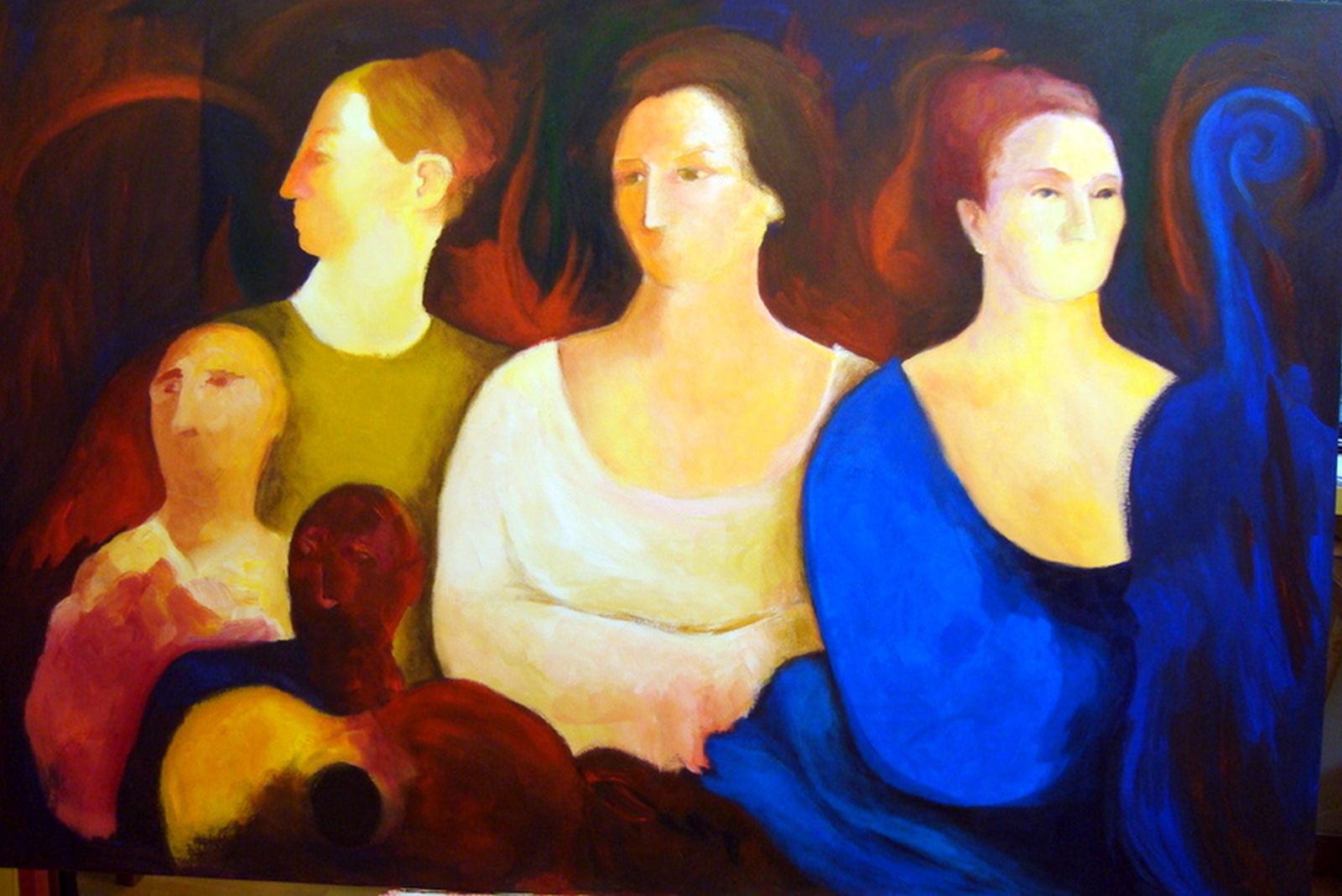 pintura-clara-pechansky-Três-Mulheres-e-o-vento-100x150m-2008