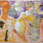 Betsabá e David - 29,5x35cm - 2022